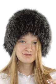 Women Winter Real Fox Fur Beanie Hat Cap