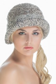 Grey Karakul Astrakhan Hat