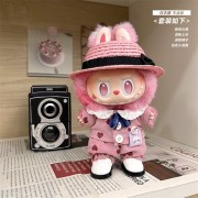 Top Hat + Pink Bear Shirt + White Pants + Orange Boots