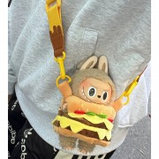 Labooboo Wearing Suspenders + Hamburger Clothes