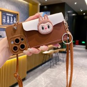 Labooboo Doll Apple Phone Case Anti-drop Brown Phone Case + Handle Strap