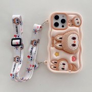 Labooboo Doll Apple Phone Case Light Brown [With Lanyard]
