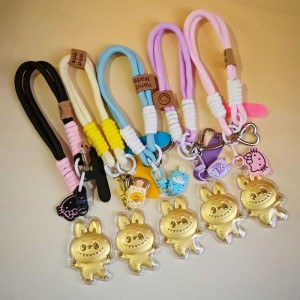 Labooboo Doll gold pendant can be used as a bag pendant or mobile phone pendant