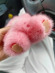 Pink Real Mink Spinning Labooboo Doll