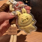 Labooboo Doll gold pendant can be used as a bag pendant or mobile phone pendant